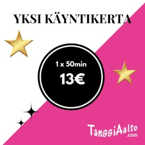 Yksi käyntikerta 50min TanssiAalloilla