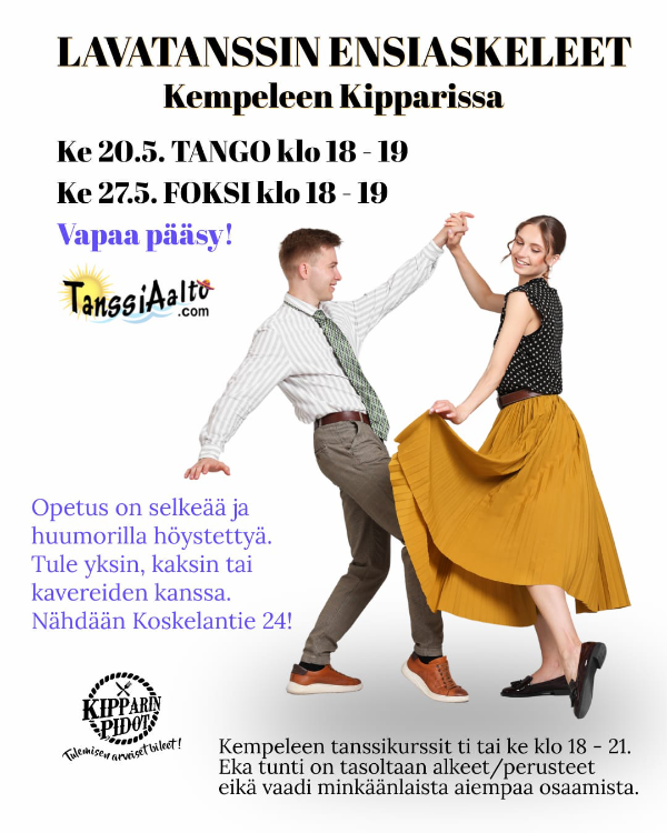 Lavatanssin Ensiaskeleet Kempele 20.5. ja 27.5.2026